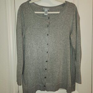 Catherines Grey Button up Cardigan Size 14/16W